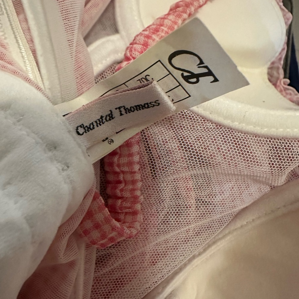 Chantal Thomas Pink Gingham Corset Top - Picture 5 of 10